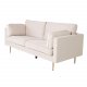 VENTURE DESIGN Boom 3 pers. sofa - beige polyester og metal