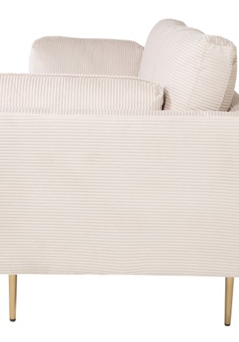VENTURE DESIGN Boom 3 pers. sofa - beige polyester og metal