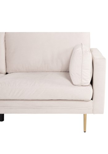 VENTURE DESIGN Boom 3 pers. sofa - beige polyester og metal