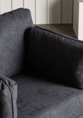 VENTURE DESIGN Boom lnestol, m. armln - sort polyester stof og stl