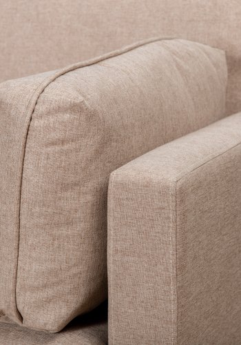 VENTURE DESIGN Boom lnestol - brun polyester og sort stl