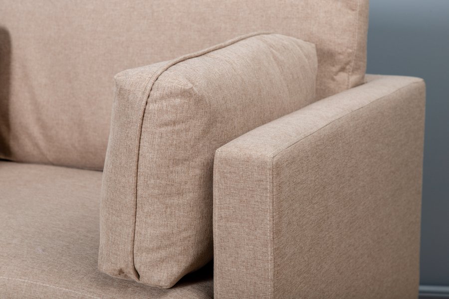 VENTURE DESIGN Boom lnestol - brun polyester og sort stl