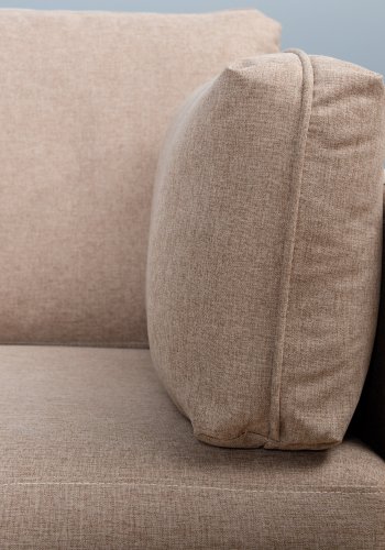 VENTURE DESIGN Boom lnestol - brun polyester og sort stl