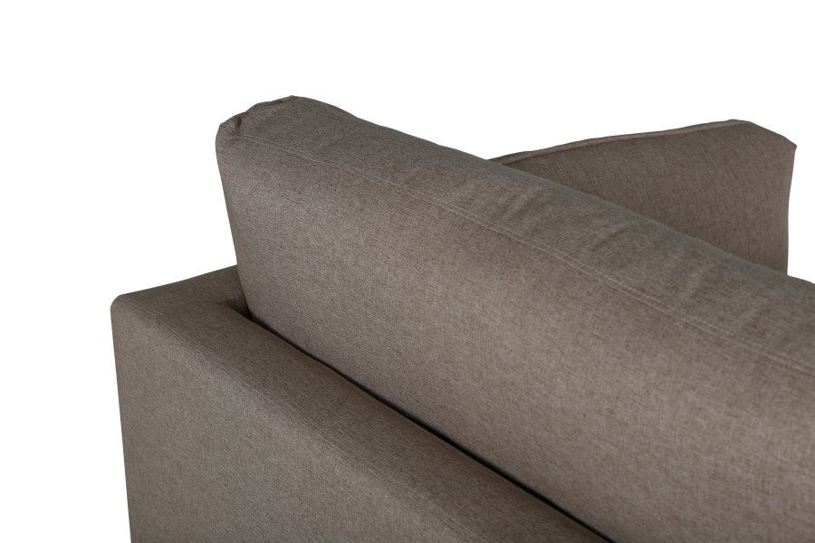 VENTURE DESIGN Boom lnestol - brun polyester og sort stl