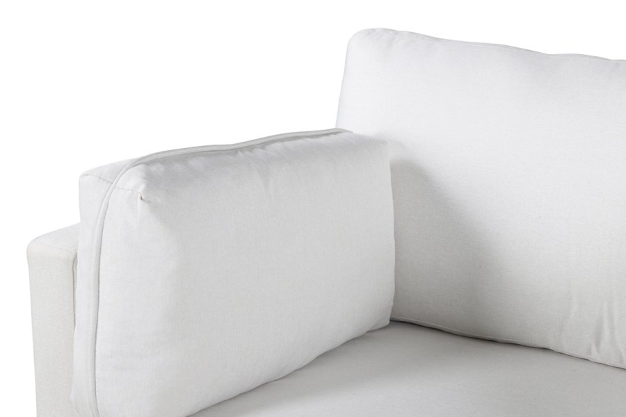 VENTURE DESIGN Boom lnestol - lys beige polyester og sort stl