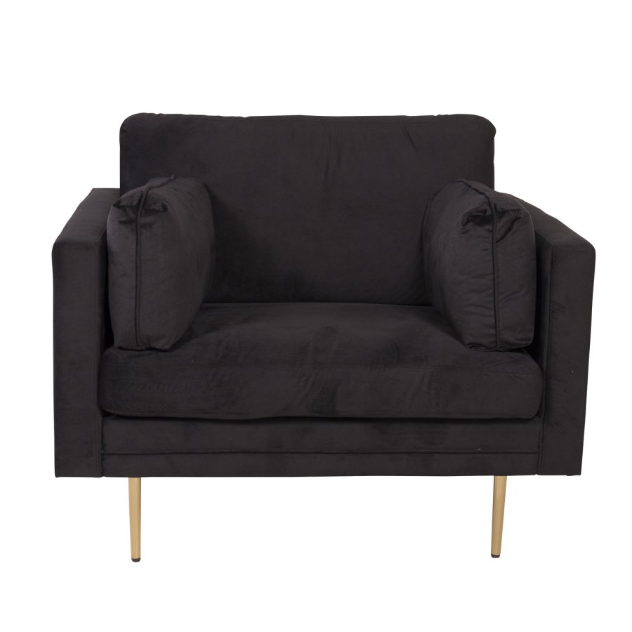 VENTURE DESIGN Boom lnestol, m. armln - sort polyester og metal og metal