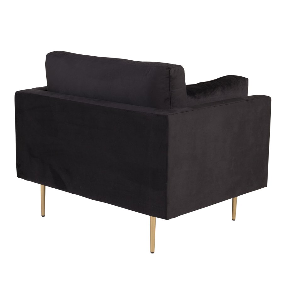 VENTURE DESIGN Boom lnestol, m. armln - sort polyester og metal og metal