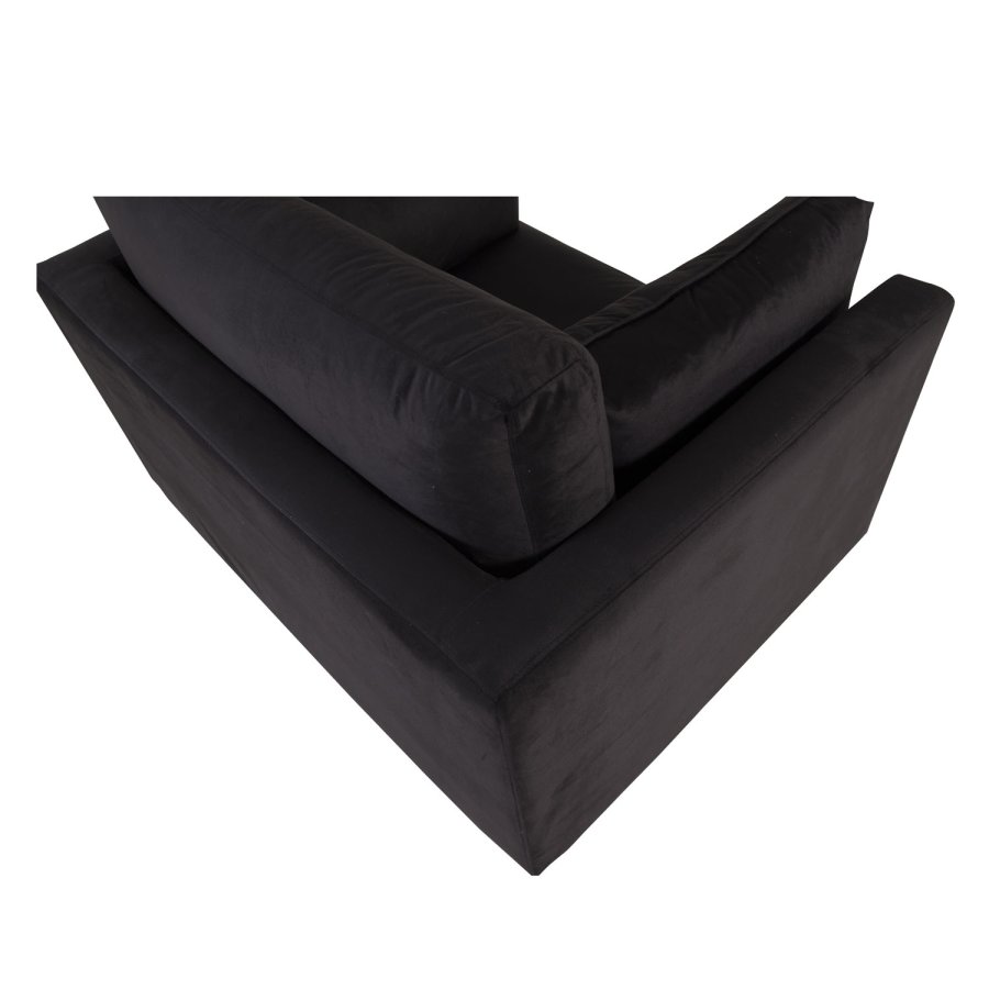 VENTURE DESIGN Boom lnestol, m. armln - sort polyester og metal og metal