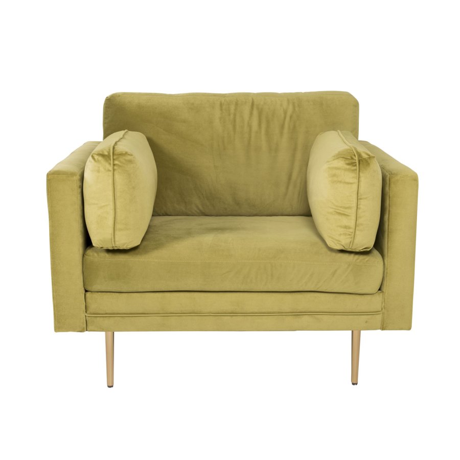 VENTURE DESIGN Boom lnestol, m. armln - grn polyester og metal