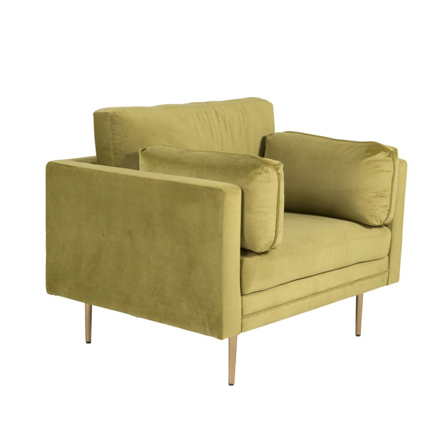 VENTURE DESIGN Boom lnestol, m. armln - grn polyester og metal