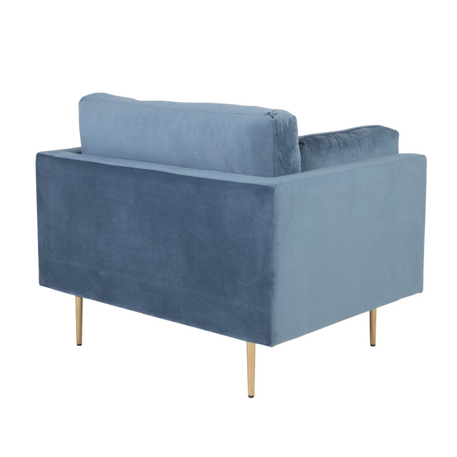 VENTURE DESIGN Boom lnestol, m. armln - bl polyester og metal