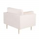 VENTURE DESIGN Boom lnestol, m. armln - beige polyester og metal