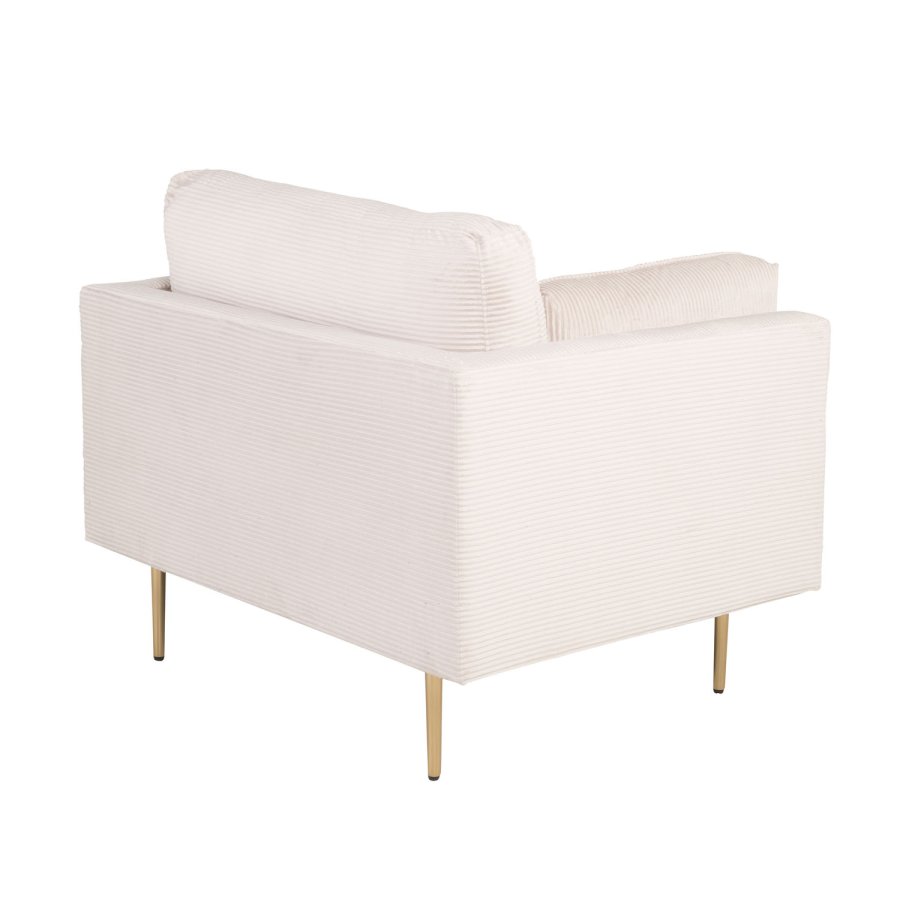 VENTURE DESIGN Boom lnestol, m. armln - beige polyester og metal