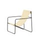 VENTURE DESIGN Vernon lnestol - beige hr/polyester og sort stl