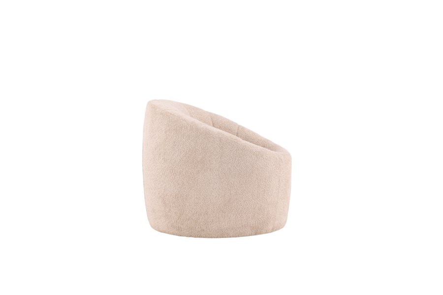 VENTURE DESIGN Warren loungestol - beige bouclé stof