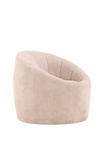 VENTURE DESIGN Warren loungestol - beige bouclé stof
