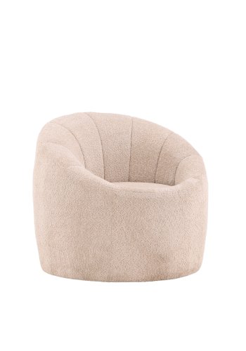 VENTURE DESIGN Warren loungestol - beige bouclé stof