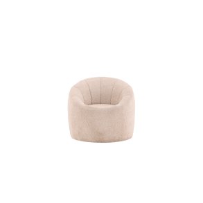 VENTURE DESIGN Warren loungestol - beige bouclé stof