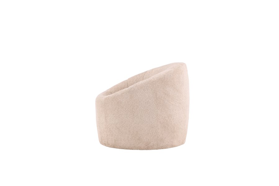 VENTURE DESIGN Warren loungestol - beige bouclé stof