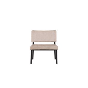 VENTURE DESIGN Monett loungestol - beige fljl og sort stl