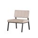 VENTURE DESIGN Monett loungestol - beige fljl og sort stl