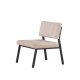 VENTURE DESIGN Monett loungestol - beige fljl og sort stl