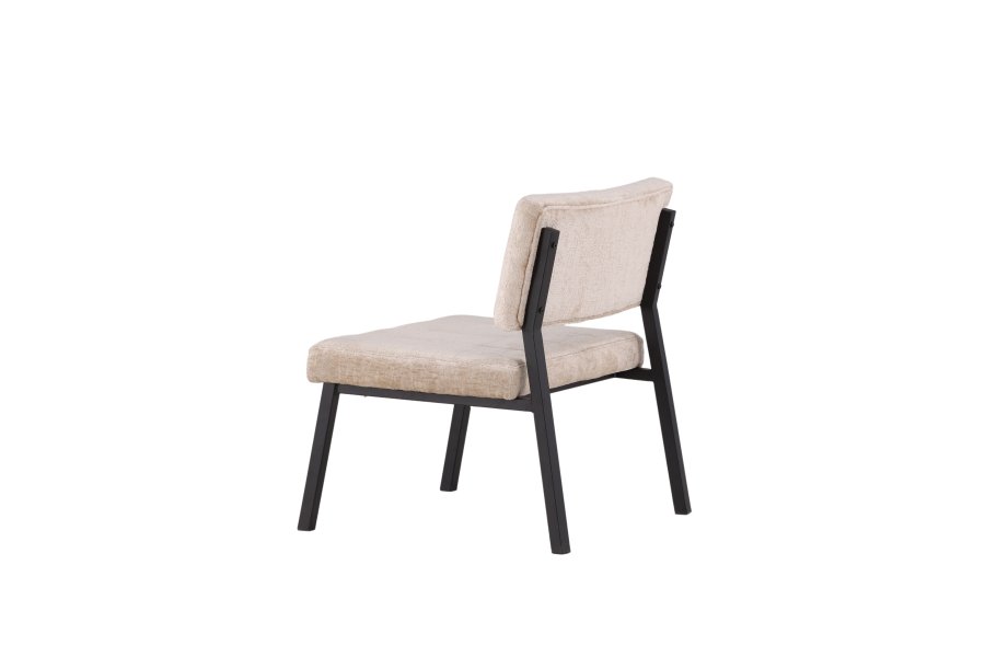 VENTURE DESIGN Monett loungestol - beige fljl og sort stl