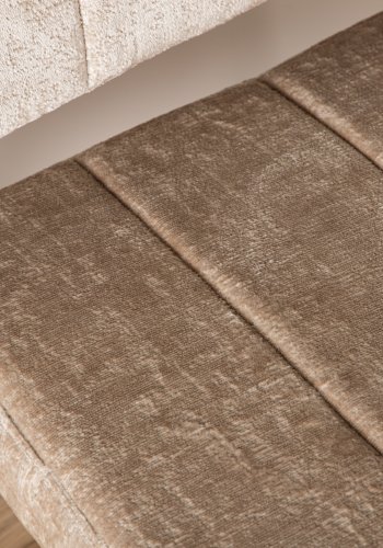 VENTURE DESIGN Monett loungestol - beige fljl og sort stl