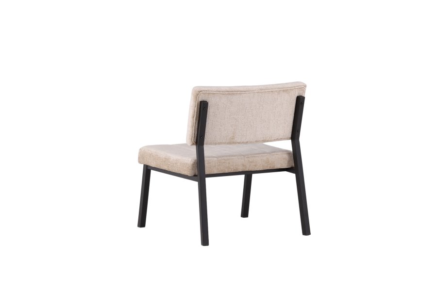 VENTURE DESIGN Monett loungestol - beige fljl og sort stl