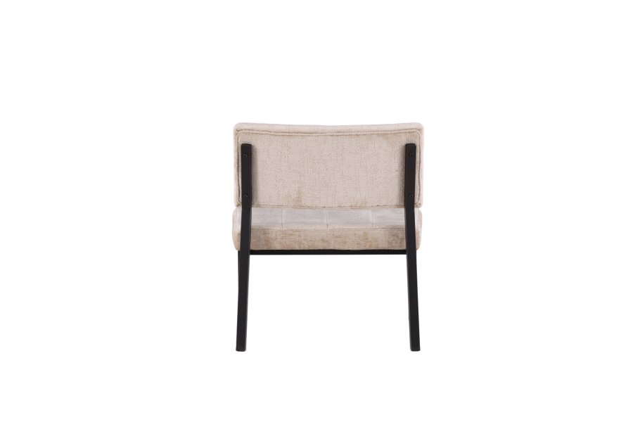 VENTURE DESIGN Monett loungestol - beige fljl og sort stl