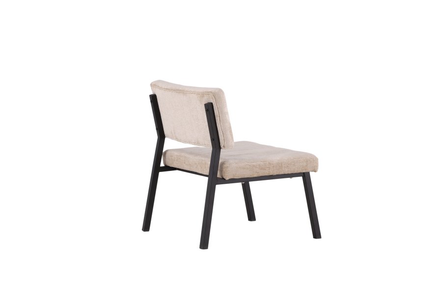 VENTURE DESIGN Monett loungestol - beige fljl og sort stl