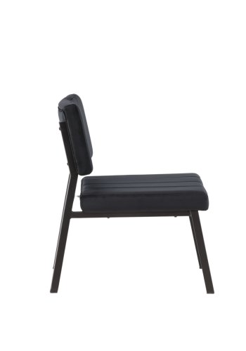 VENTURE DESIGN Monett loungestol - sort fljl og sort stl