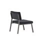VENTURE DESIGN Monett loungestol - sort fljl og sort stl
