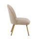 VENTURE DESIGN Polar loungestol - beige PU og natur stl