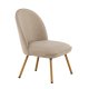 VENTURE DESIGN Polar loungestol - beige PU og natur stl