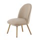 VENTURE DESIGN Polar loungestol - beige PU og natur stl