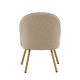 VENTURE DESIGN Polar loungestol - beige PU og natur stl