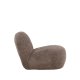 VENTURE DESIGN Omaha loungestol - brun bouclé polyester