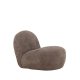 VENTURE DESIGN Omaha loungestol - brun bouclé polyester