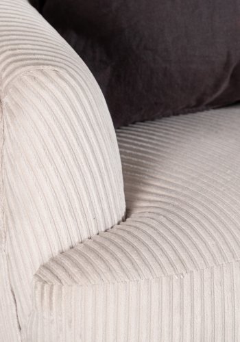 VENTURE DESIGN Derry lnestol - beige fljl polyester og sort stl