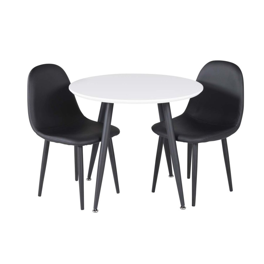 VENTURE DESIGN Polar spisebordsstol XXS - sort PU og metal