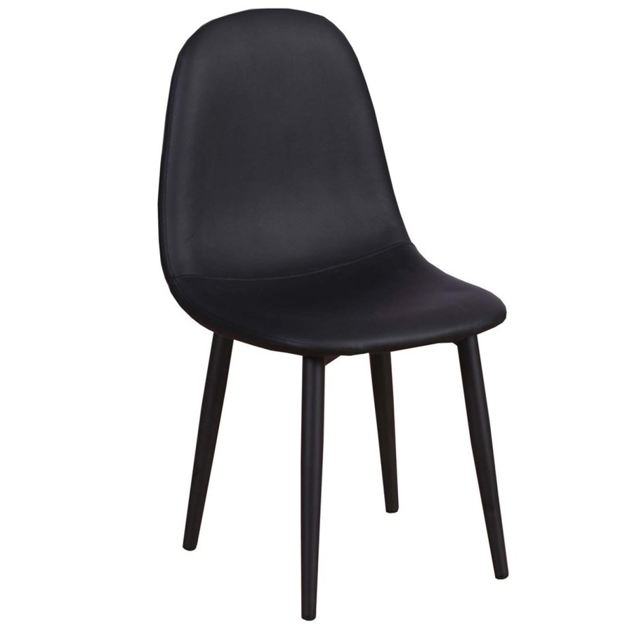 VENTURE DESIGN Polar spisebordsstol XXS - sort PU og metal