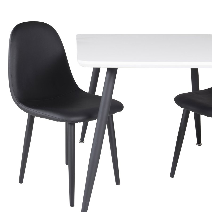 VENTURE DESIGN Polar spisebordsstol XXS - sort PU og metal