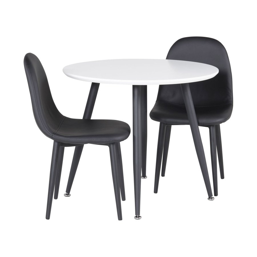 VENTURE DESIGN Polar spisebordsstol XXS - sort PU og metal