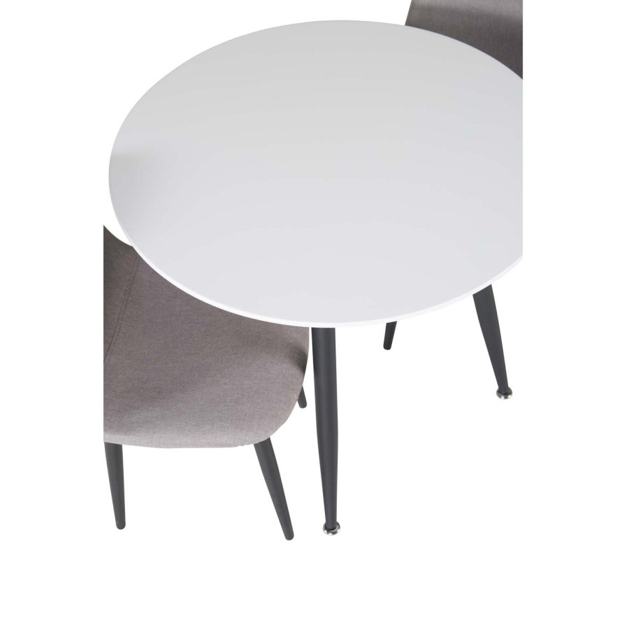 VENTURE DESIGN Polar XXS spisebordsstol - gr stof og metal