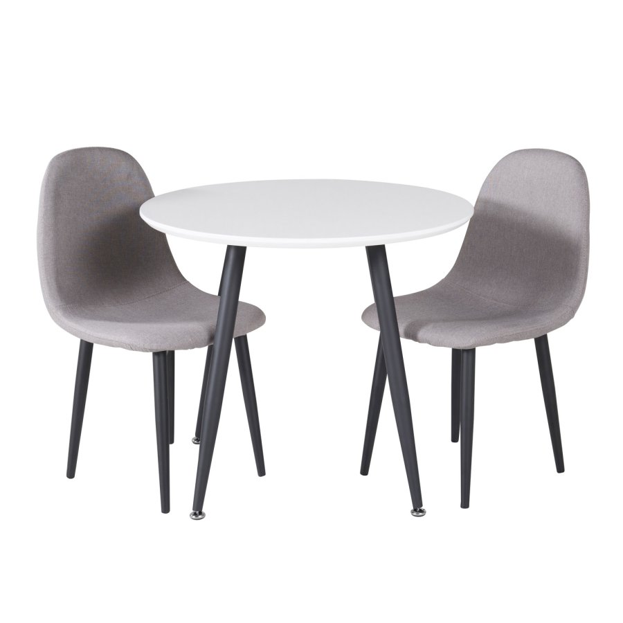 VENTURE DESIGN Polar XXS spisebordsstol - gr stof og metal