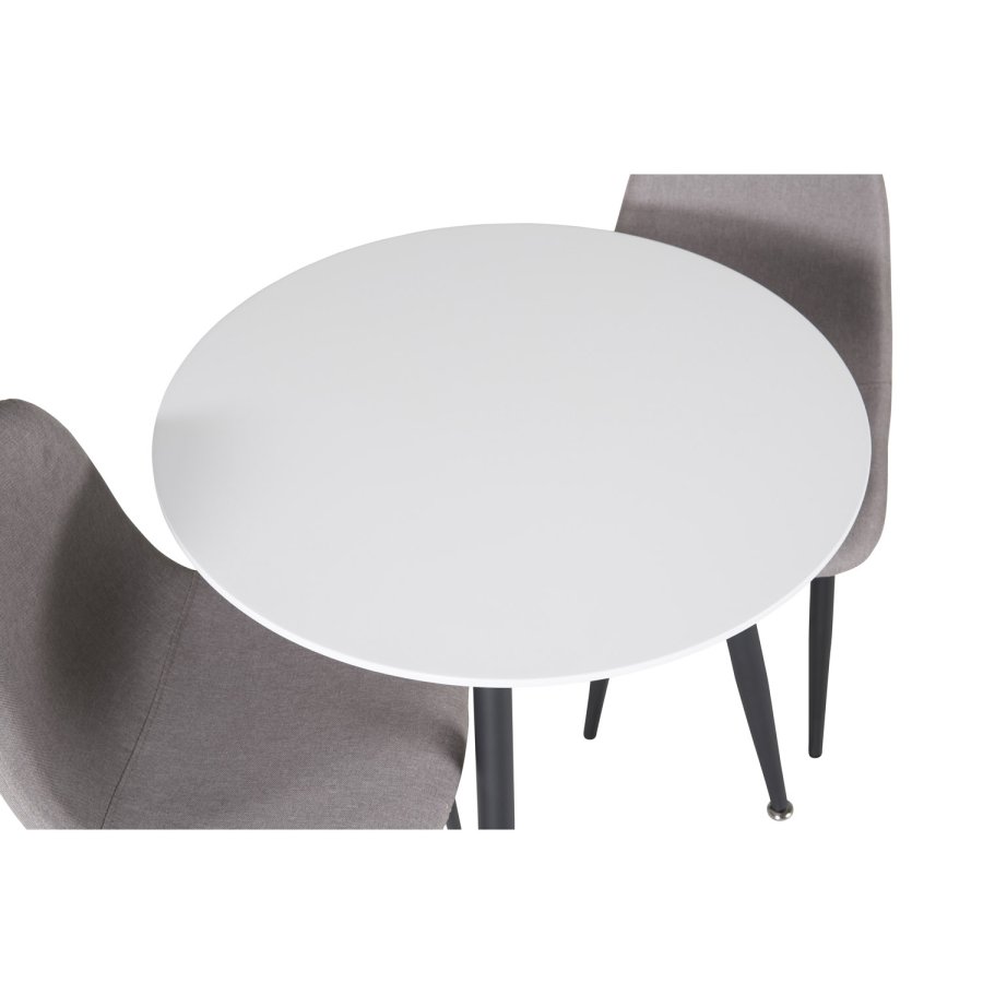 VENTURE DESIGN Polar XXS spisebordsstol - gr stof og metal