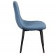 VENTURE DESIGN Polar Chair XXS spisebordsstol - bl velour og metal