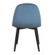 VENTURE DESIGN Polar Chair XXS spisebordsstol - bl velour og metal