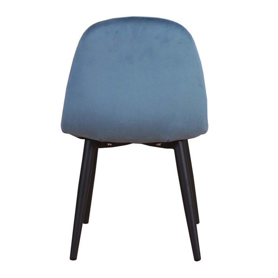VENTURE DESIGN Polar Chair XXS spisebordsstol - bl velour og metal